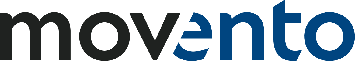 Logotipo corporativo de Movento Renting, empresa especializada en soluciones de renting de vehículos en España, usado en l…